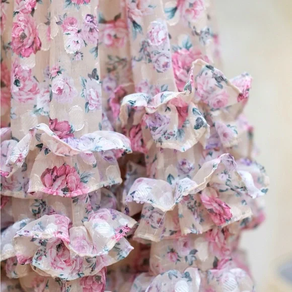 Floral Ruffle Dress - Picture 4 of 17